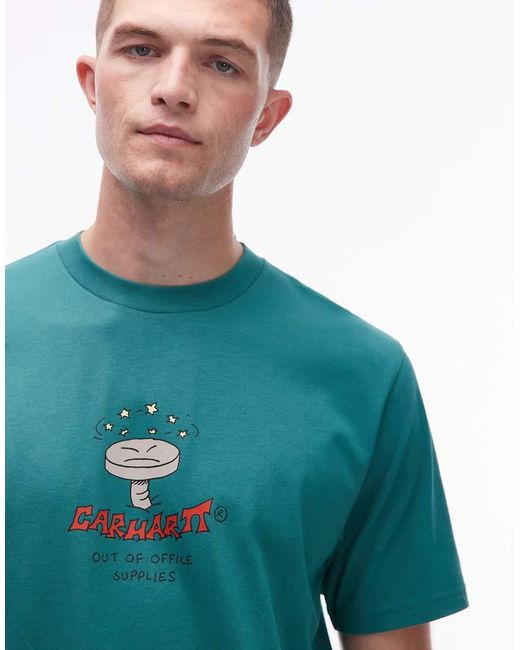 Carhartt Green Work Life Romance Relaxed Fit T-shirt for men