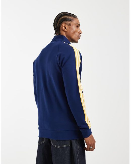 Adidas Originals Blue Real Madrid Originals Half Zip Top for men