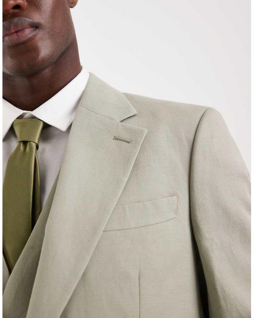 ASOS Natural Slim Suit Jacket for men