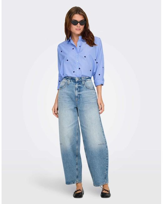 Chemise - clair ONLY en coloris Blue