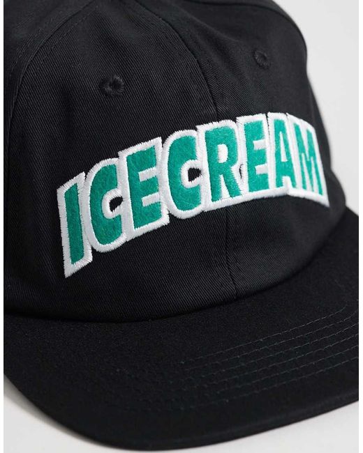ICECREAM Black Logo Snapback Cap