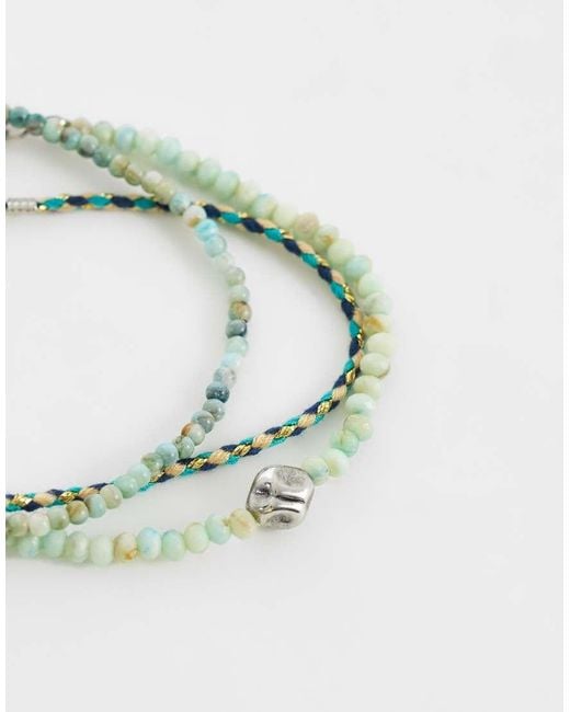 Confezione Da 3 Bracciali Con Perline E Corda Multicolore di ASOS in Gray da Uomo