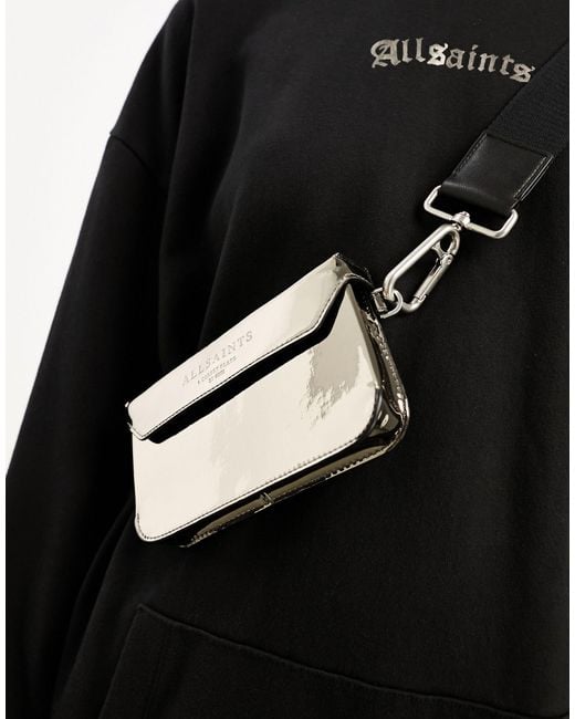 AllSaints Black X Asos Exclusive Zoe Cross Body Bag