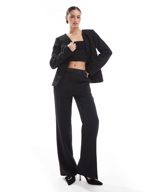 ASOS Black Sparkle Boucle Jacket