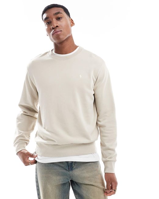 Polo Ralph Lauren Natural Icon Logo Loopback Terry Sweatshirt for men