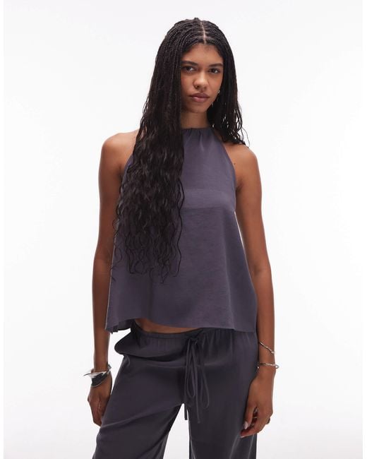ASOS Purple Modal Halter Top