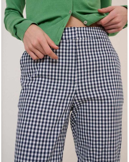 Nobody's Child Green Gingham Cigarette Trousers