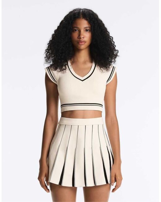 Oysho White Seamless Short-sleeved T-shirt