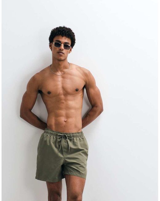 Jack & Jones Natural Mid Length Swim Shorts for men
