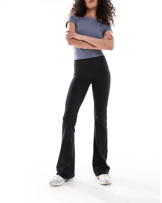 Cotton On Blue Active Ultra Soft Roll Over Flare Trouser
