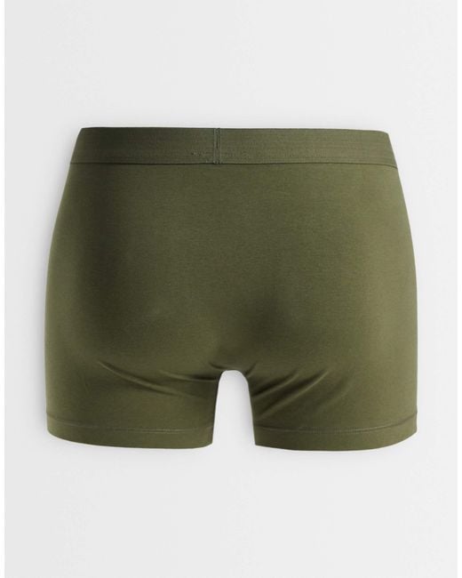 ASOS Green 3 Pack Trunks for men