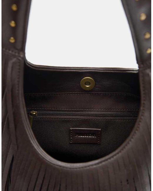 Pull&Bear Brown Fringed Shopper Bag
