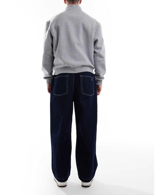 ASOS Jeans Met Hoefijzer-Pasvorm in het Blue voor heren