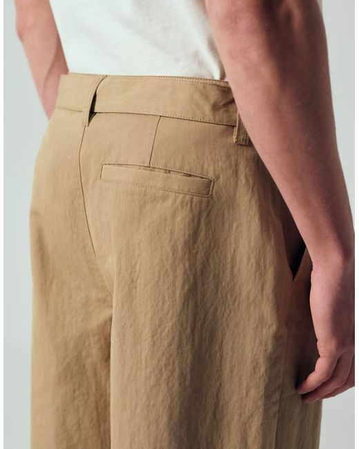 ASOS Natural Long Length Jorts for men