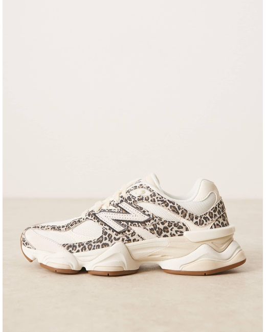 New Balance Natural – 9060 – sneaker mit leopardenmuster-detail, exklusiv bei asos