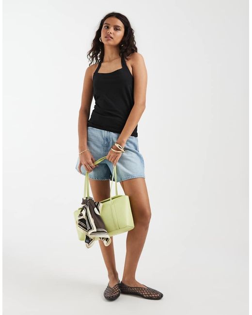 Vero Moda Black Smooth Jersey Halter Neck Top