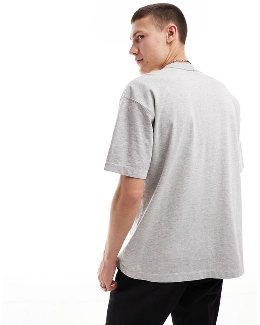AllSaints Gray Isac Oversized T-shirt for men