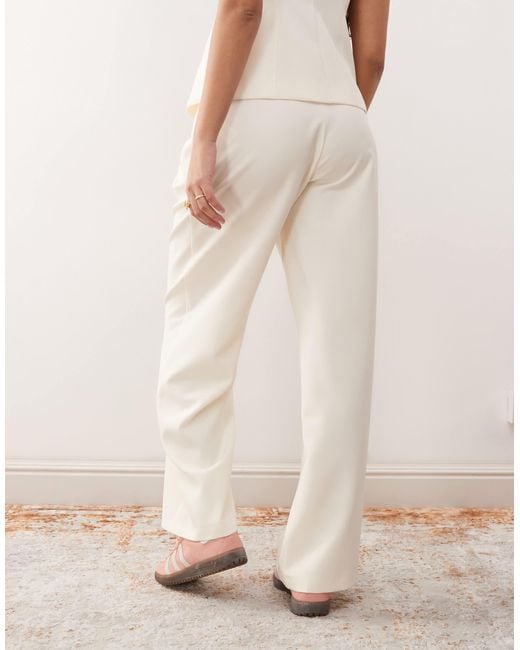 Miss Selfridge Natural Co-ord Tailored Wide Leg Trouser