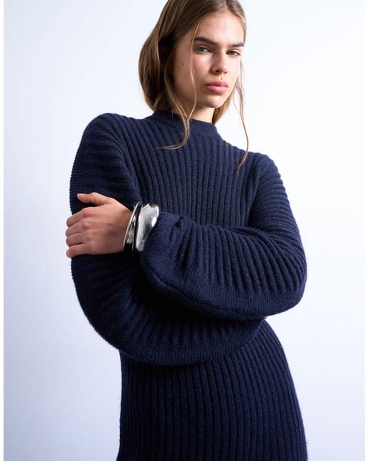 topshop ribbed dress Topshop | Dresses | Topshop Coldshoulder Ribbed Midi Sweater Dress Black