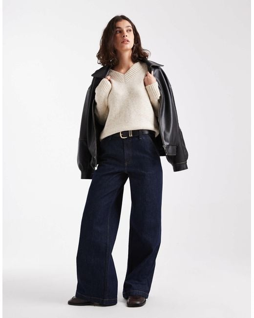 Brave Soul Natural V-Neck Soft Touch Jumper