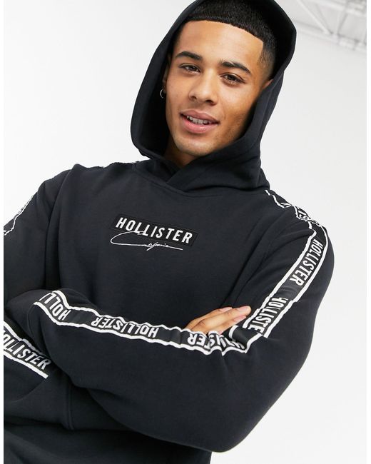hollister mens black hoodie