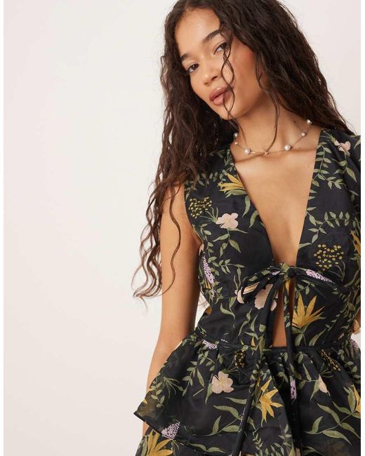 True Decadence Black Tiered Maxi Dress