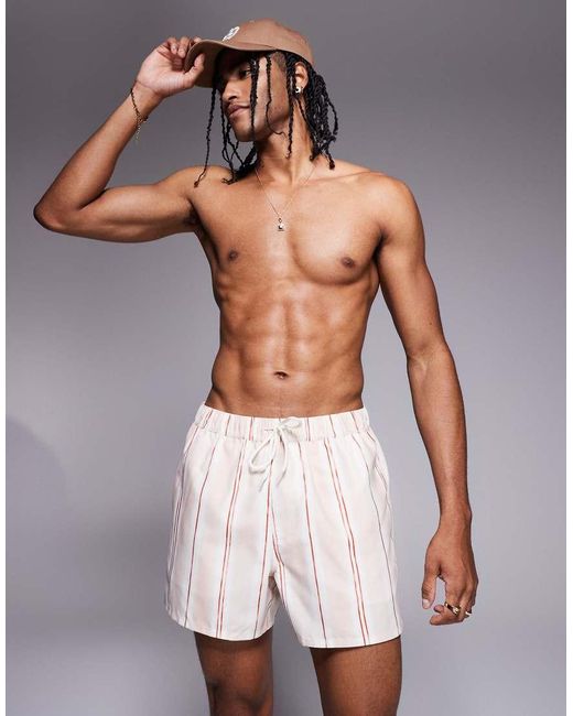 ASOS White Swim Shorts for men