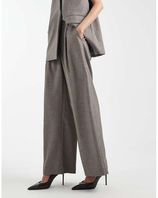 ASOS White Tailored Low Rise Wide Leg Pants