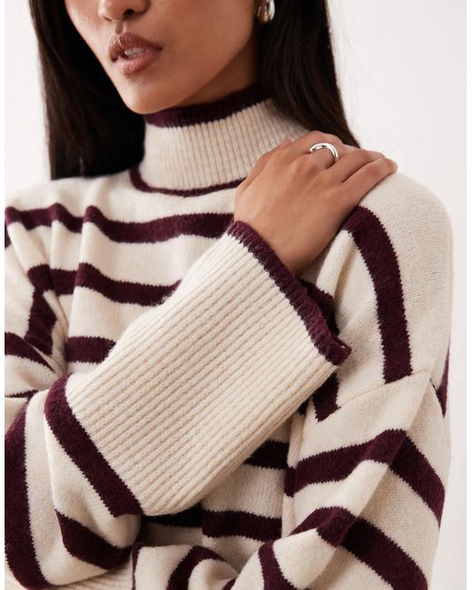 Vila Red – gestreifter pullover