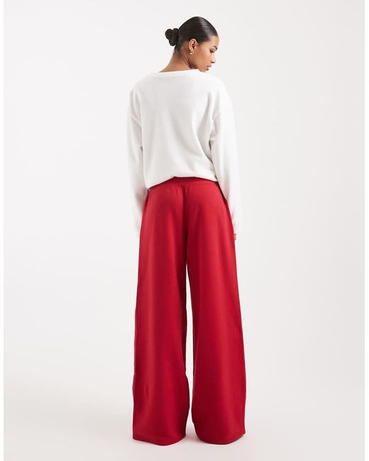 Hollister Red 'sweet As Sugar' Low Rise baggy Graphic Trackies