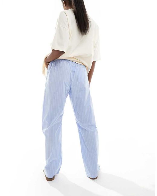 Cotton On Blue Cotton On Striped Boyfriend Boxer Pyjama Trousers