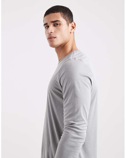 Adidas Originals Gray Adi365 Running Essentials Longsleeve Top for men