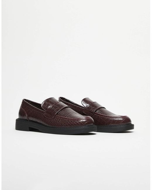 ASOS Blue Penny Loafers for men