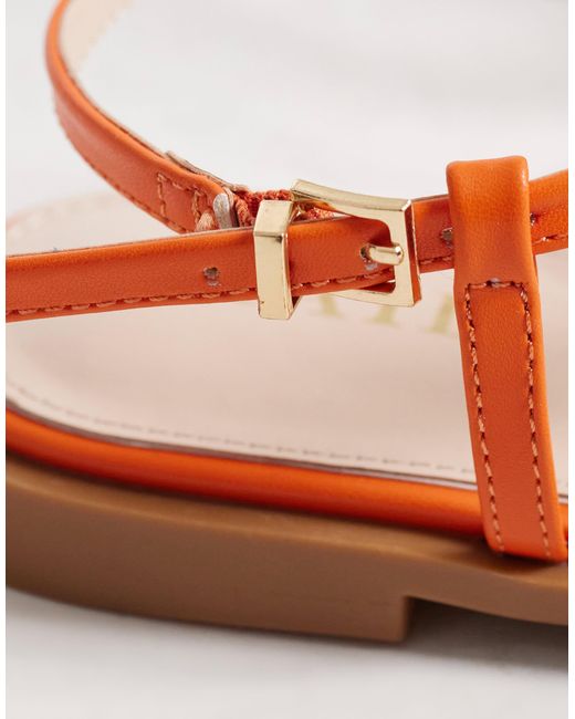 Raid Orange Aluna Flat Sandals