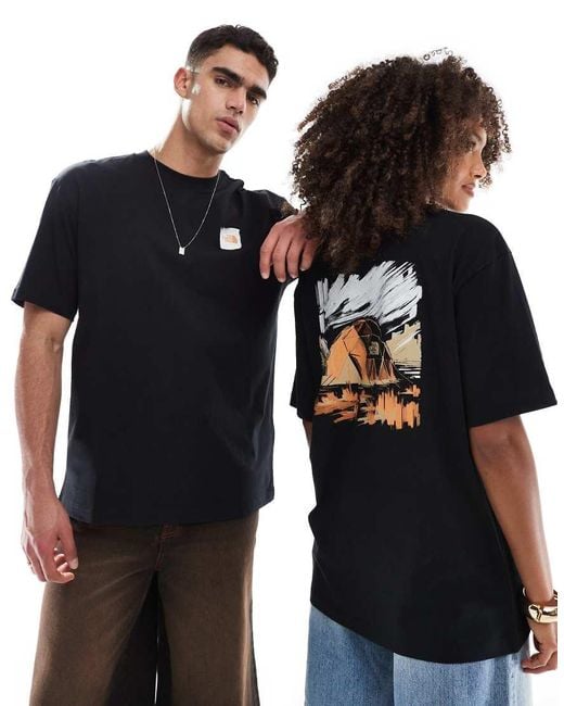 The North Face Black Dome Tent Backprint Oversized T-shirt