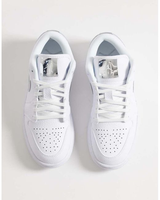 Nike White Nike Air 1 Low Trainers
