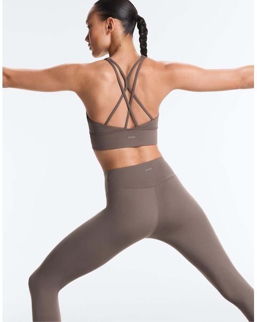Oysho Gray Comfortlux High-rise Ankle-length leggings