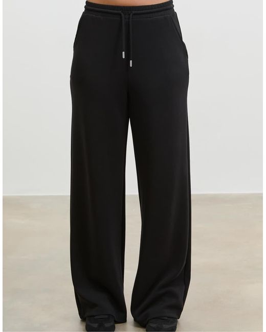 Stradivarius Black Flare Sweatpants
