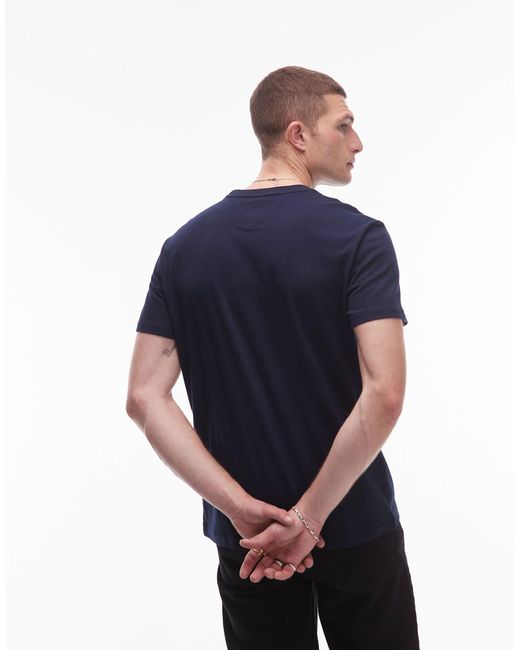 Tommy Hilfiger Blue Signature Logo T-shirt for men