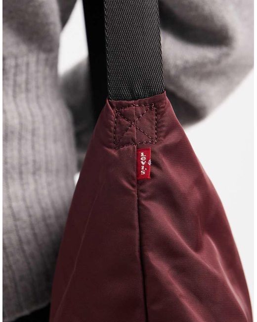 Bolso De Hombro Pequeño Oscuro De Nailon Ali De Levi's de color Gray