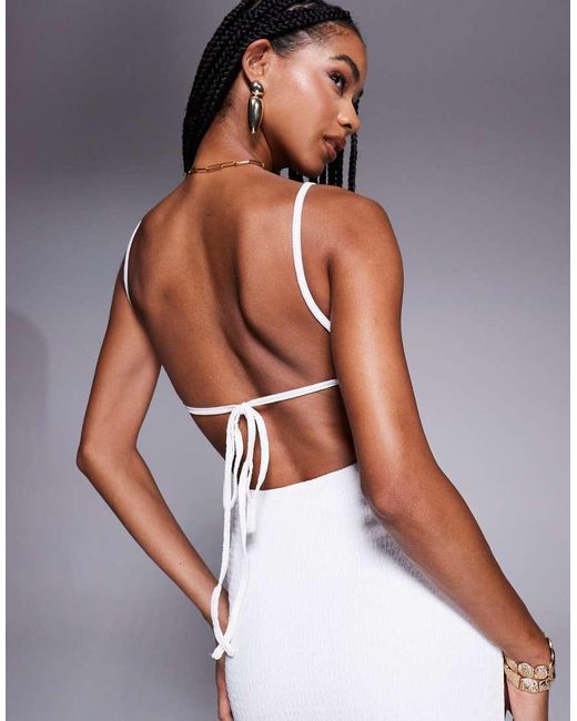 Princess Polly Purple V Neck Cross Back Maxi Dress