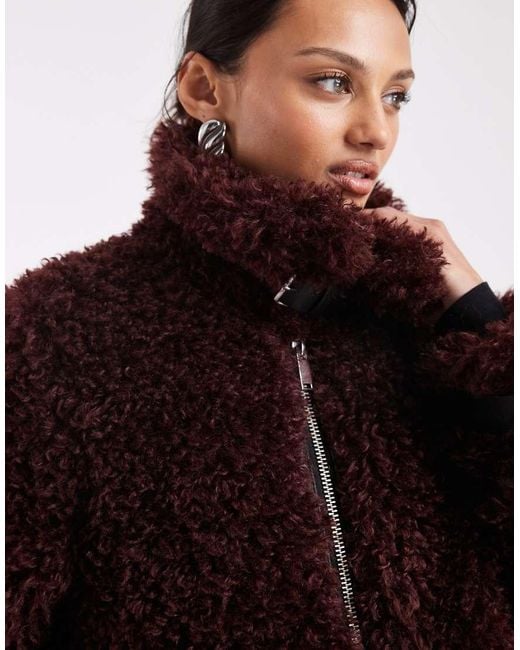 Miss Selfridge Blue Borg Oversized Aviator