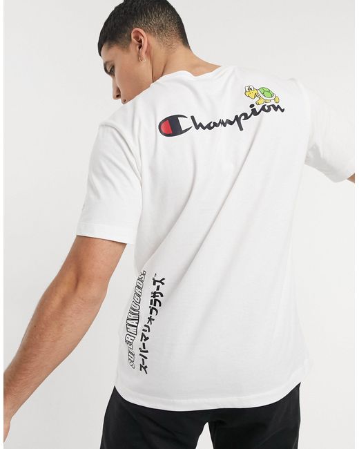 Champion X super mario – t-shirt in White für Herren