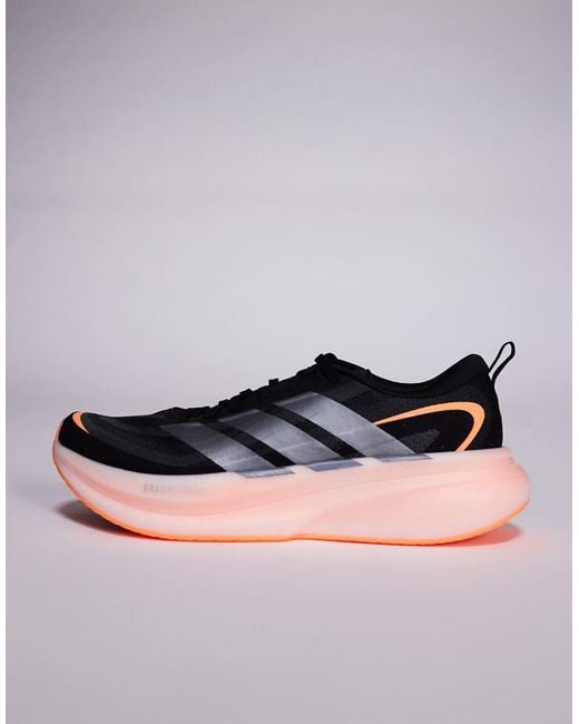 Adidas Originals Black Adidas Running Supernova Glide Trainers for men