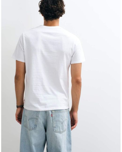Levi's White Graphic Print T-Shirt for men