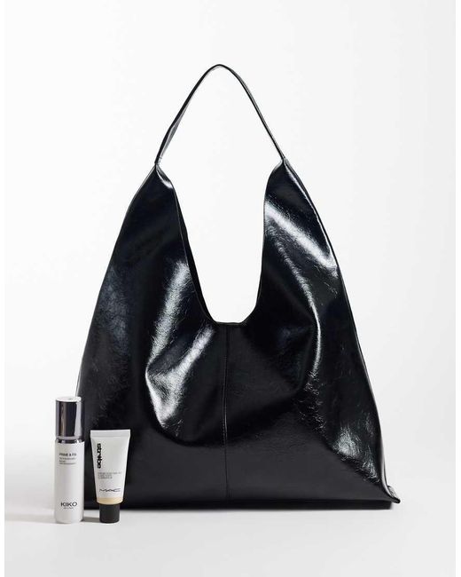 ASOS Black Scoop Bonded Tote Bag