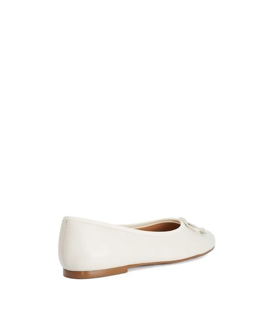 Dune White Harllowe Ballet Pumps