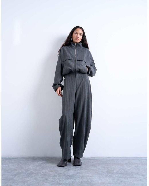 TOPSHOP White Co Ord Barrel Trouser