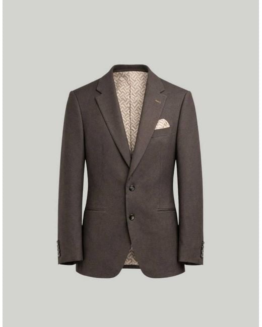 Harry Brown Brown Giacomo Slim Fit Single Breasted Suit Jacket for men