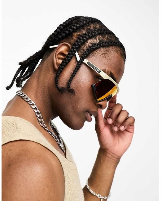Oakley Orange Bxtr Shield Sunglasses